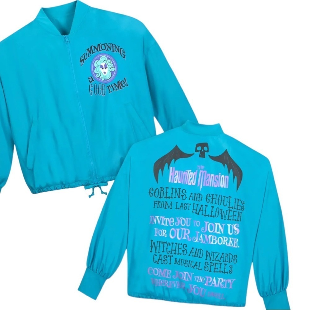 Disney Parks Haunted Mansion Madame Leota Bomber Windbreaker Size M